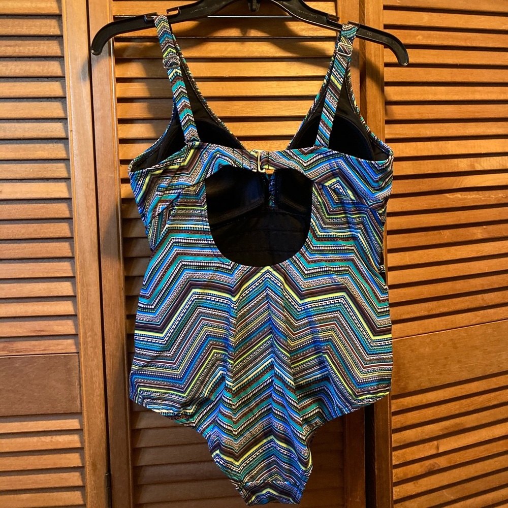 Tropiculture Colorful Aztec Designs Swimsuit - image 2